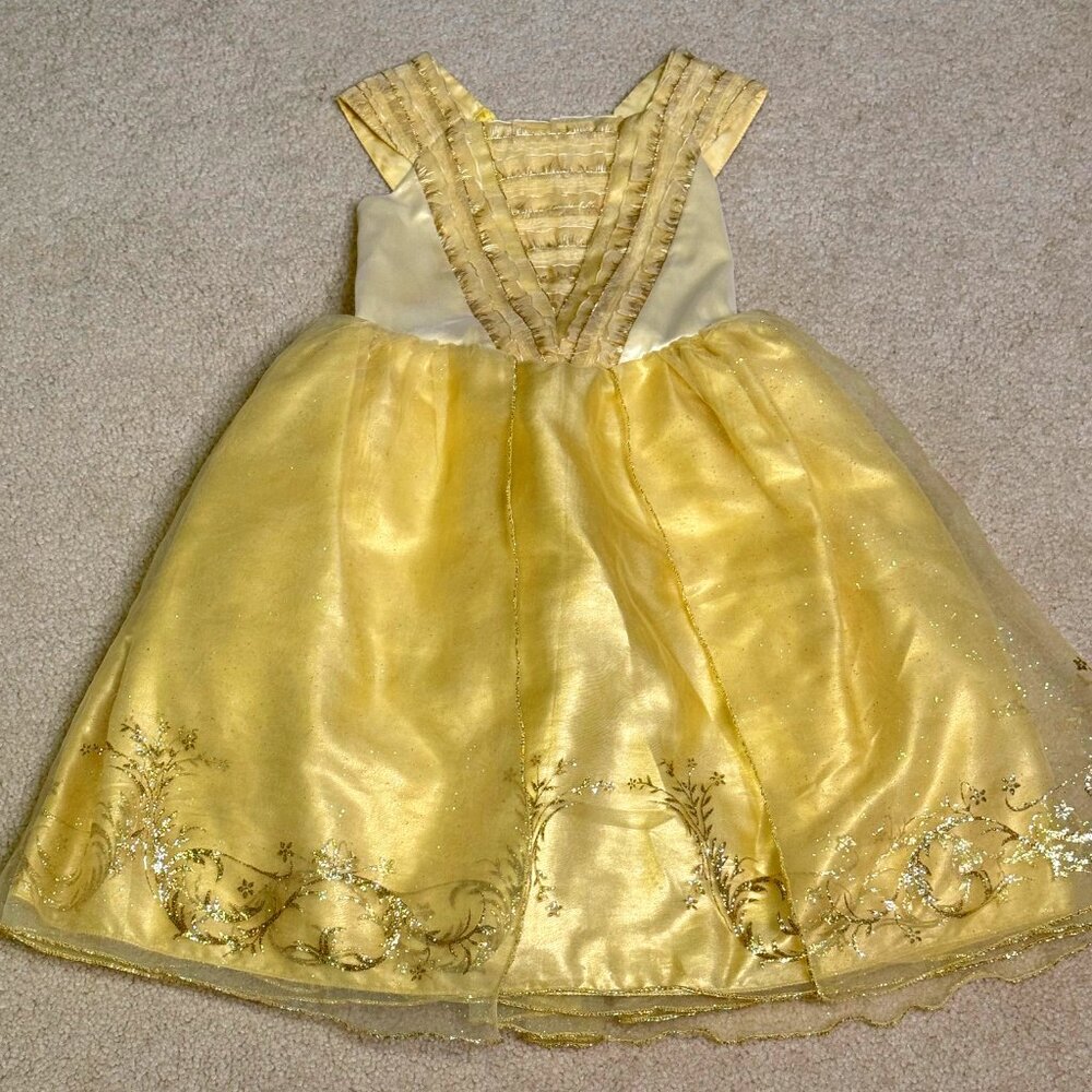 Disney - Beauty and the Beast - Belle - Girls Princess Sleeveless Dress - Size 3